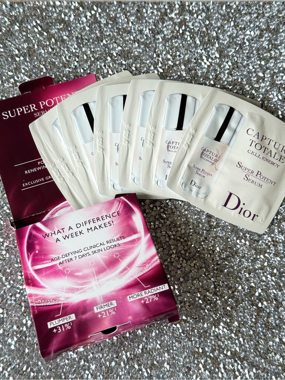 Dior Super Potent Serum Capture Totale Cell Energy 7 - 1ml pkgs set, NEW